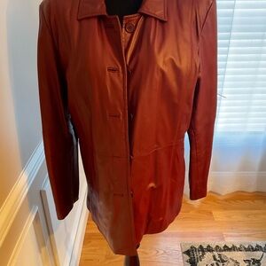 Men's Leather Jacket in Rich Brown